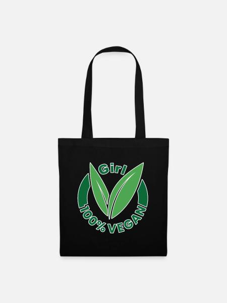 Vegan 100 - Stoffbeutel - Schwarz