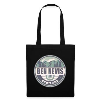 Ben Nevis Schottland Grampian Mountains Wandern - Stoffbeutel - Schwarz - Vorne