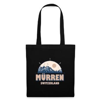 Mürren Suisse Alpes Suisses Vintage Randonnée Desig - Sac en tissu - noir - Devant