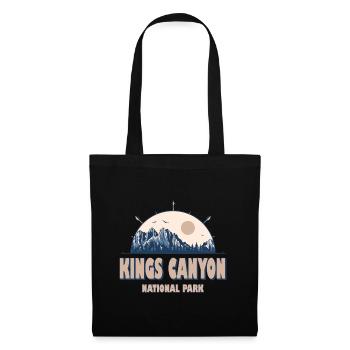 Kings Canyon National Park Vintage Hiking - Tote Bag - black - Front