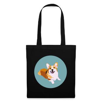 Sitting Corgi - Tote Bag - black - Front