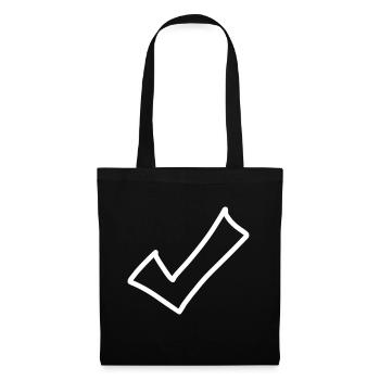 Hook Emoji Sketch Dessin - Sac en tissu - noir - Devant