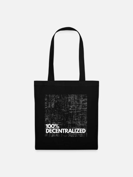 100% DECENTRALIZED - Stoffbeutel - Schwarz