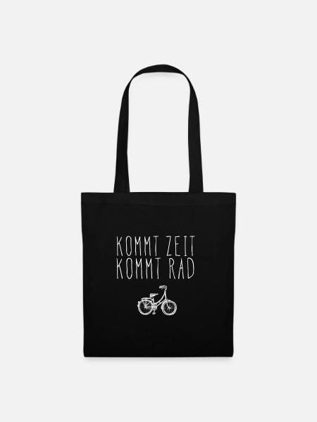 Fahrrad Spruch - Stoffbeutel - Schwarz