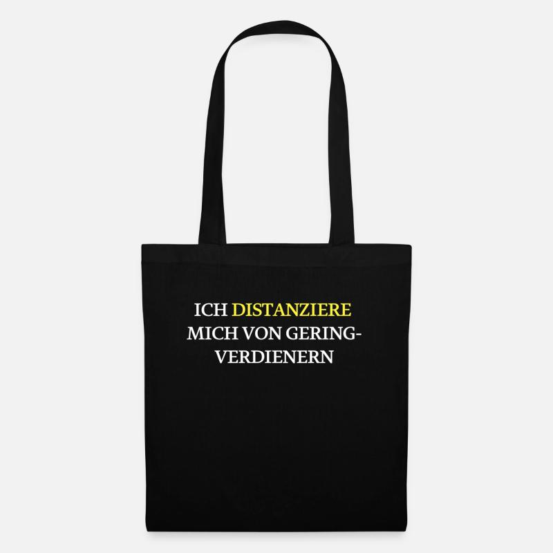 Ich bin kein Geringverdiener - Stoffbeutel - Schwarz