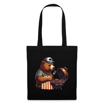 Grillfather - Grill Bear, pour tous les maîtres du gril - Sac en tissu - noir - Devant