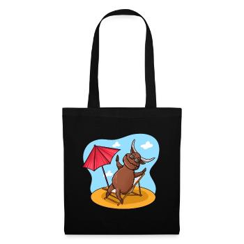 Highland Cow Beach - Tote Bag - black - Front