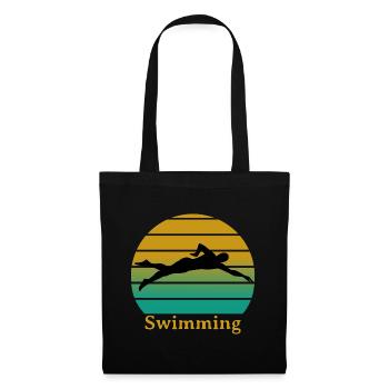 Natation - Sac en tissu - noir - Devant