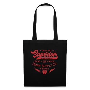 Denim vintage original de vêtements de travail urbains supérieurs - Sac en tissu - noir - Devant