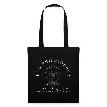 IT Bug Philosopher funny T-shirt I.T Professionals - Tote Bag - black - Front
