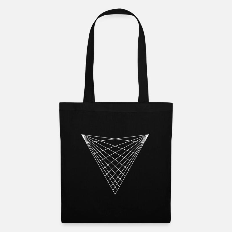 Sacred geometry / minimal hipster triangle symbol - Tote Bag - black