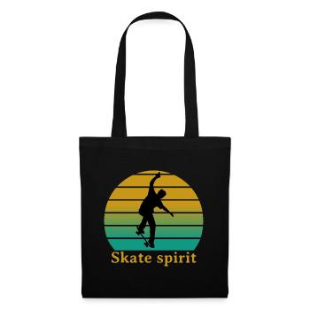 Skate spirit - Sac en tissu - noir - Devant