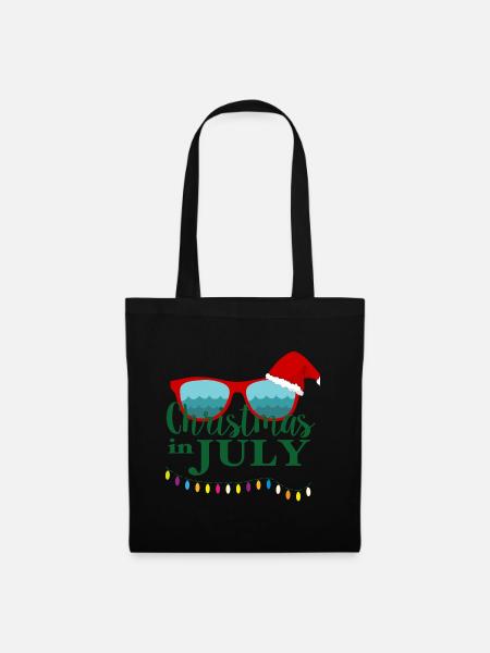 christmas in july,July - Stoffbeutel - Schwarz