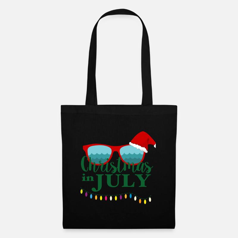 christmas in july,July - Stoffbeutel - Schwarz