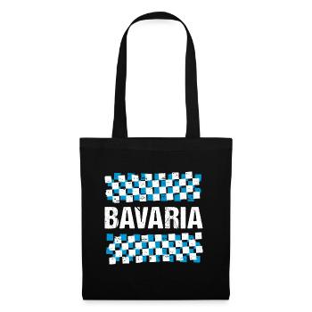 Bavière Drapeau bavarois Bavière - Sac en tissu - noir - Devant