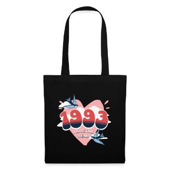 Geburtstag 30 Jahre verehrt Geburtsjahr 1993 - Stoffbeutel - Schwarz - Vorne