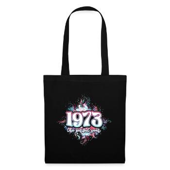 Fête Anniversaire Femme 1973 50 Ans Anniversaire - Sac en tissu - noir - Devant