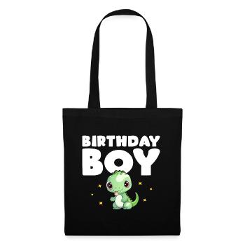 Birthday Boy Dinosaur Party Child - Tote Bag - black - Front