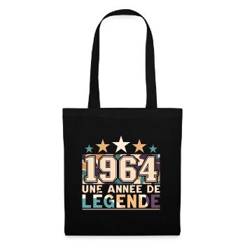 Année De Légende 1964 60 Ans Anniversaire - Sac en tissu - noir - Devant