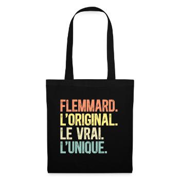 Flemmard L'Original Le Vrai L'Unique Fainéant - Sac en tissu - noir - Devant
