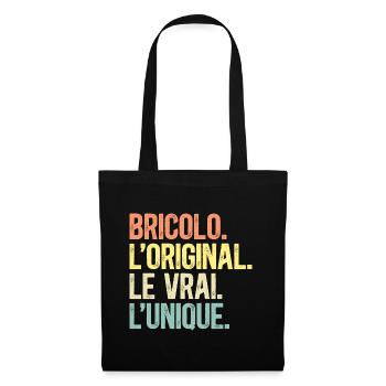 Bricolo L'Original Le Vrai L'Unique Bricoleur - Sac en tissu - noir - Devant