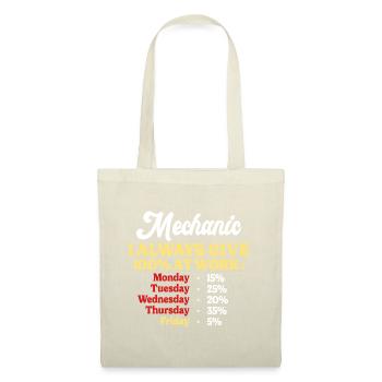 100% At Work Funny Mechanic Quote - Tote Bag - nature - Front