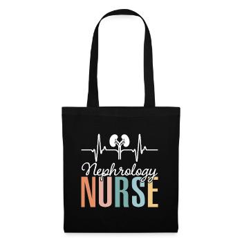 Heart Beating Nurse Nephrology Nurse - Tote Bag - black - Front