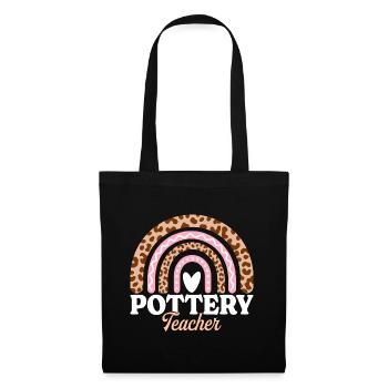 Arc-En-Ciel Prof Femme Enseignante De Poterie - Sac en tissu - noir - Devant