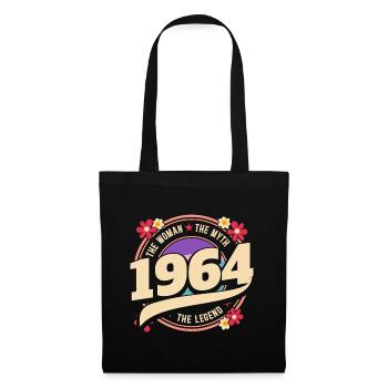 Année 1964 La Légende 60 Ans Anniversaire - Sac en tissu - noir - Devant