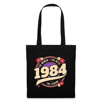 Year 1984 The Legend 40 Years Anniversary - Tote Bag - black - Front