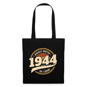 Jahr 1944 Die Legende 80 Jahre Jubiläum - Stoffbeutel - Schwarz - Vorne