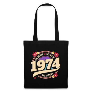 Year 1974 The Legend 50 Years Anniversary - Tote Bag - black - Front