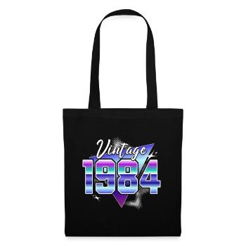 Retro 40th Anniversary 1984 - Tote Bag - black - Front