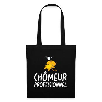 Homme Chômeur Professionnel - Sac en tissu - noir - Devant