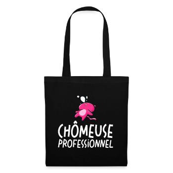 Femme Chômeuse Professionnelle - Sac en tissu - noir - Devant