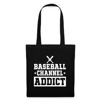 Adore Regarder Les Matchs De Baseball - Sac en tissu - noir - Devant