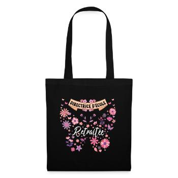 Papillon Directrice École Retraite - Sac en tissu - noir - Devant