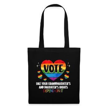 Grandma Feminism Daughter Little Girl Granny - Tote Bag - black - Front