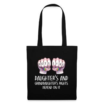 Grandma Feminism Little Girl Granny - Tote Bag - black - Front