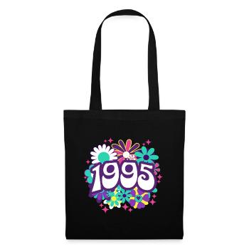 Retro Groovy Year 1995 Women 30 Years Birthday - Tote Bag - black - Front
