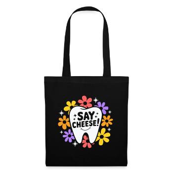 Retro Dental Humor Woman Dentist - Tote Bag - black - Front
