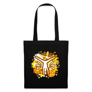 Gymnastik Geschenk Mama Turnerin - Stoffbeutel - Schwarz - Vorne