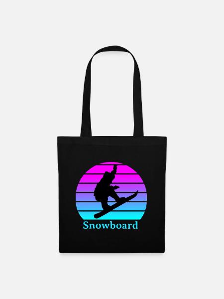 Snowboard - Tote Bag - black