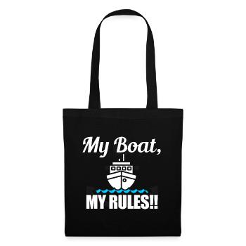My Boat My Rules - Tote Bag - black - Front