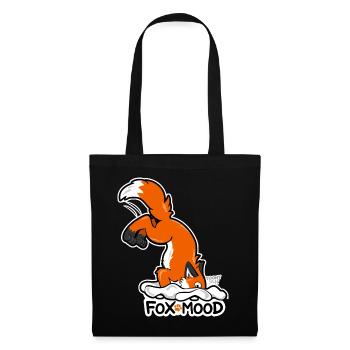 Renard rouge Fox-Mood - Sac en tissu - noir - Devant