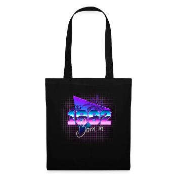 Retrowave Born in 1982 - Stoffbeutel - Schwarz - Vorne