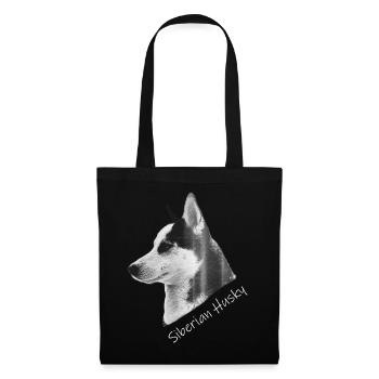 Husky JM-Design - Stoffbeutel - Schwarz - Vorne