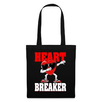 Dabbing Heart Breaker Drôle Messieurs Enfants Garçons - Sac en tissu - noir - Devant