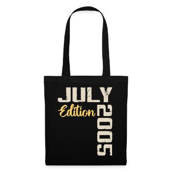 Juillet 2005 Chemise D’anniversaire Juillet 2005 - Sac en tissu - noir - Devant