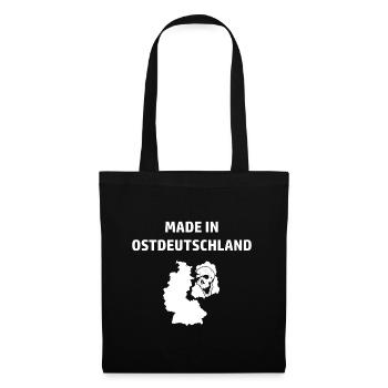 Made in Ostdeutschland - Stoffbeutel - Schwarz - Vorne